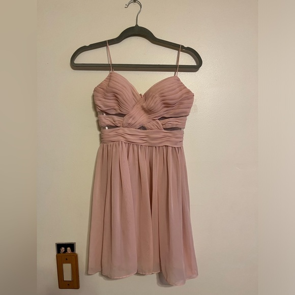 Hailey Logan by Adrianna Papell Blush Mini Dress - Picture 3 of 12